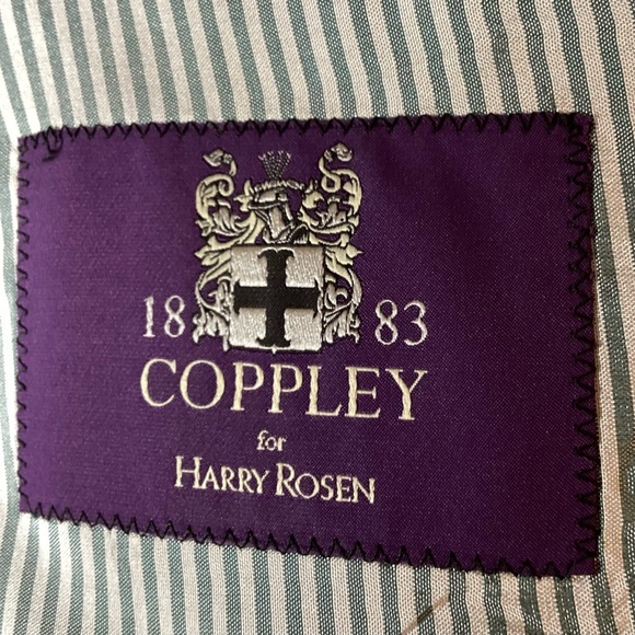 Coppley For  Harry Rosen 1883. Classic Formal 100% Grey wool suit. Size 39. GC - Picture 3 of 15